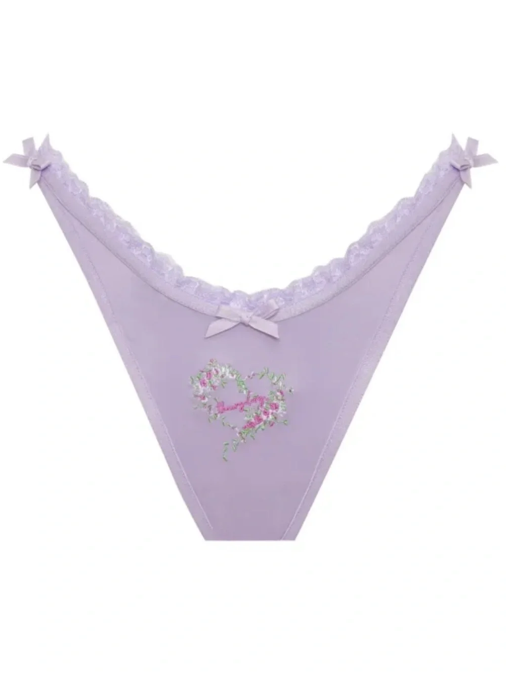 For Love and Lemons Thursday Day of the Week Satin Thong Panties